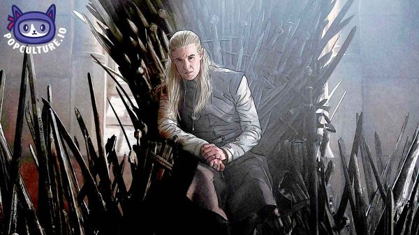 Daemon Targaryen on Iron Throne illustrated