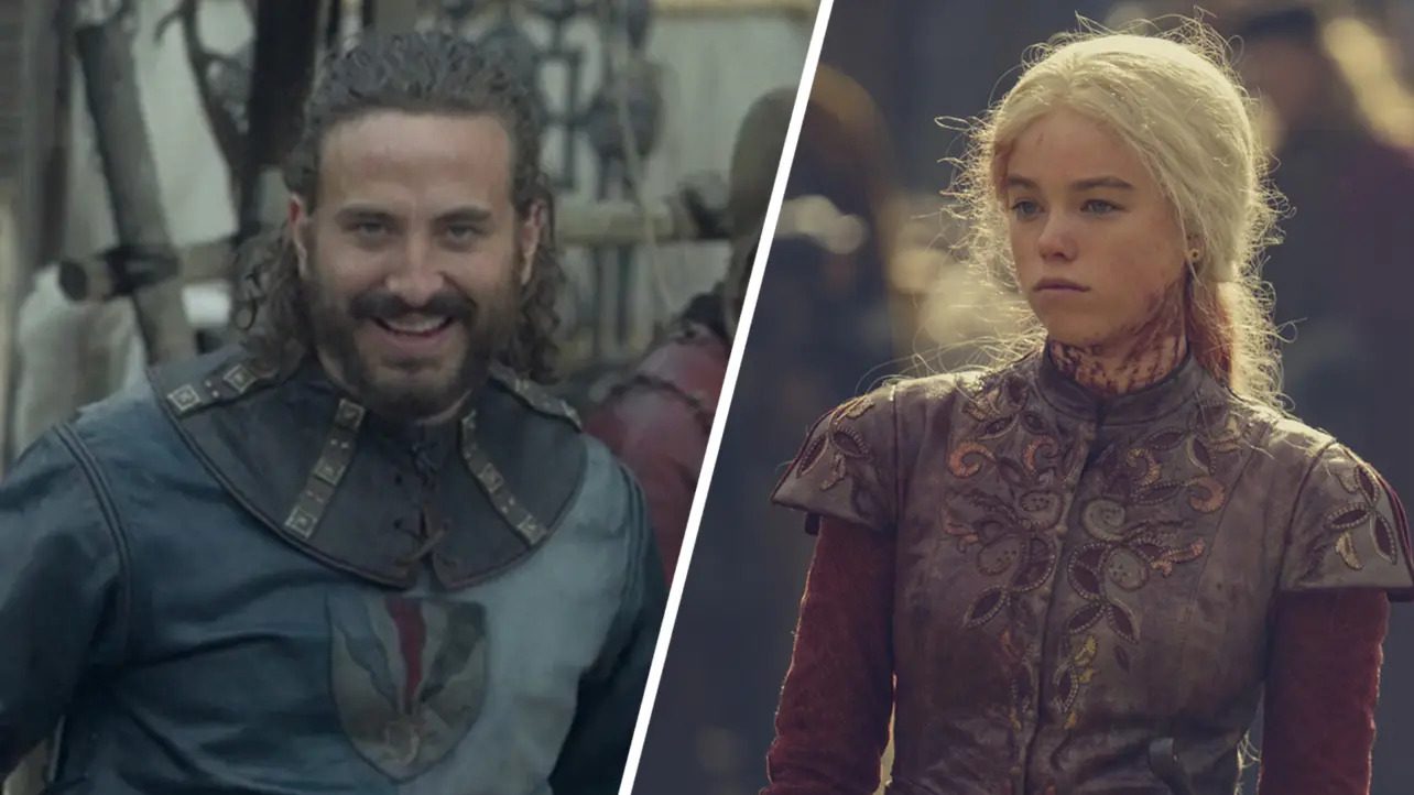 Harwin glaces at Rhaenyra