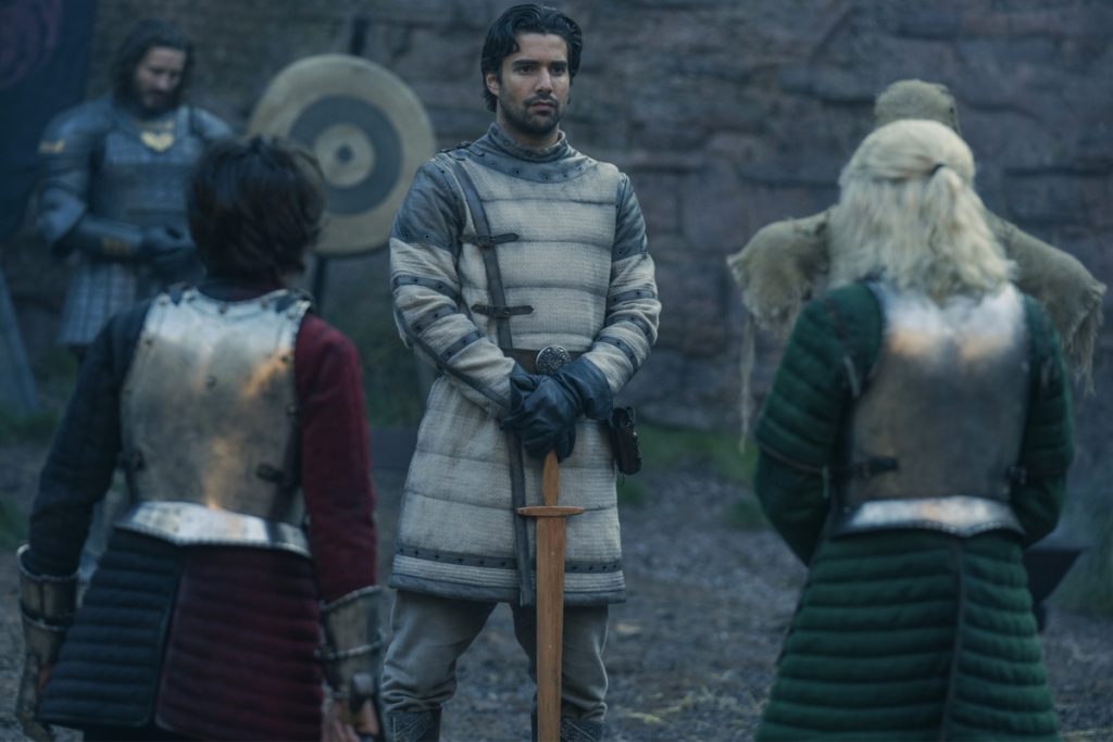 Ser Criston Cole trains the royal children