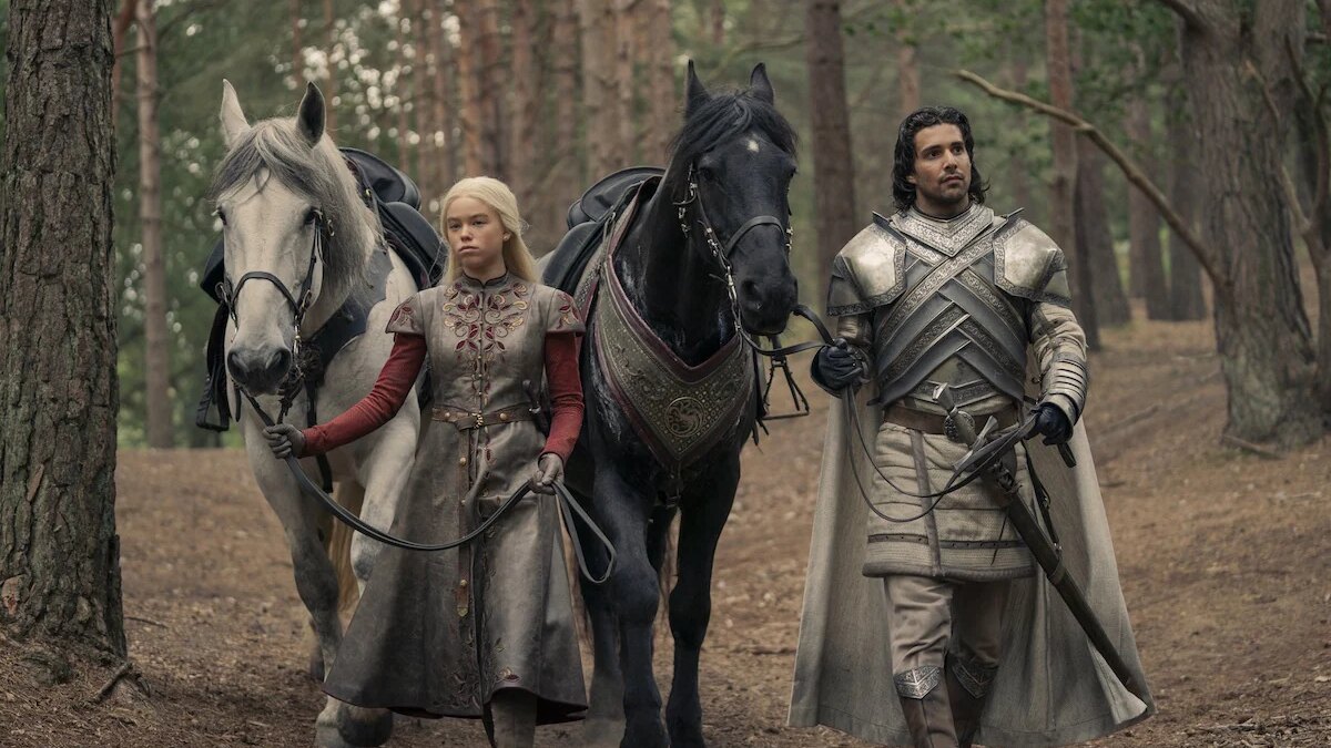 Rhaenrya with Criston Cole in woods details missed house of the dragon episode 4