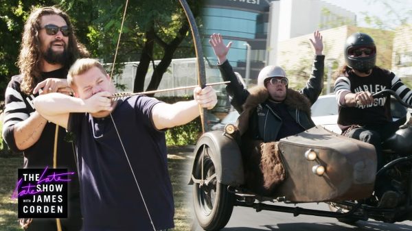 Jason Momoa on the Late Night Show