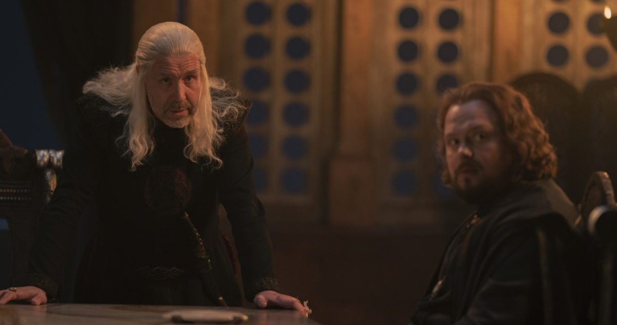 King Viserys and Lyonel Strong